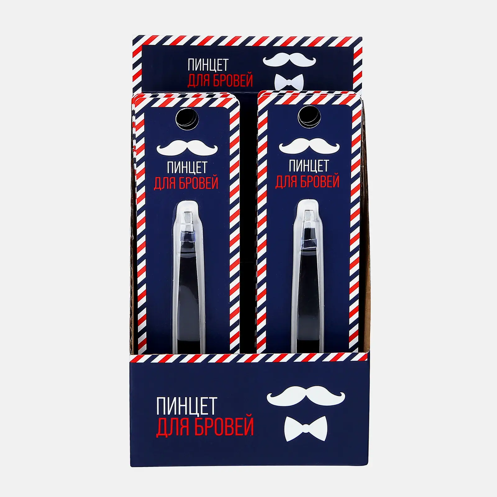 Пинцет для бровей BP черный 13г 9.6*4*0.4см