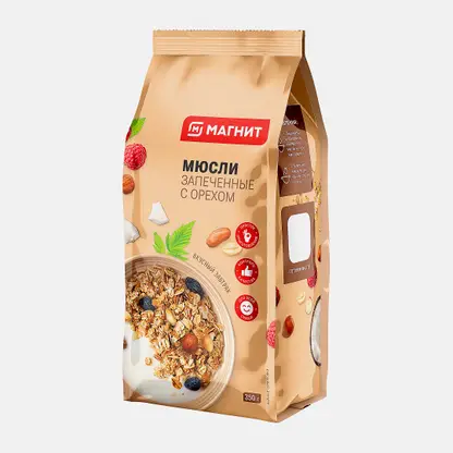 Мюсли Магнит запеченные с орехом 350г