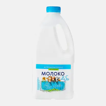 Молоко Агрокомплекс пастеризованное 2.5% 1.4л