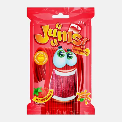 Мармелад Спагетти кислые со вкусом клубники Juuums 70г