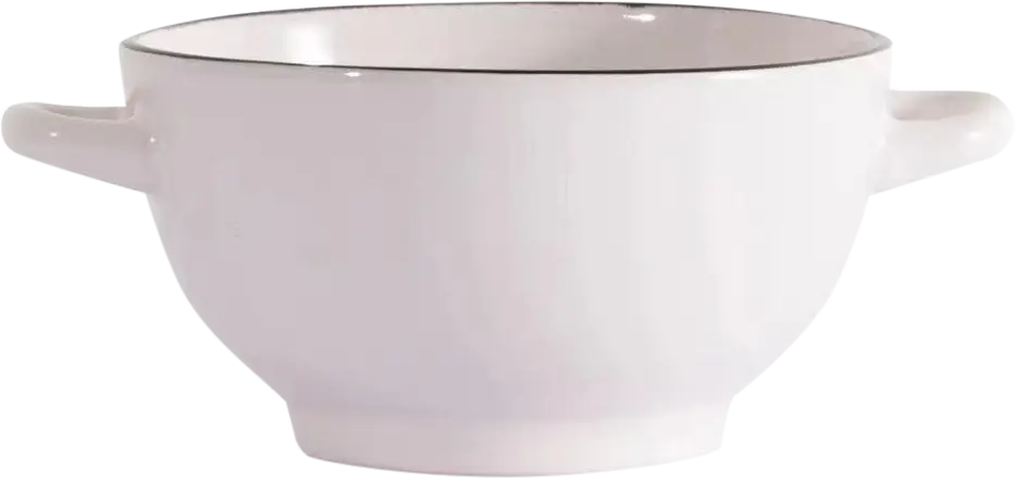 Изображение товара Керамическая супница с двумя ручками объемом 600 мл для сервировки