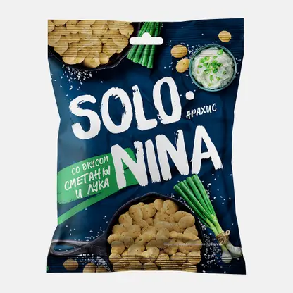 Арахис Solonina жареный со вкусом сметаны и лука 70г