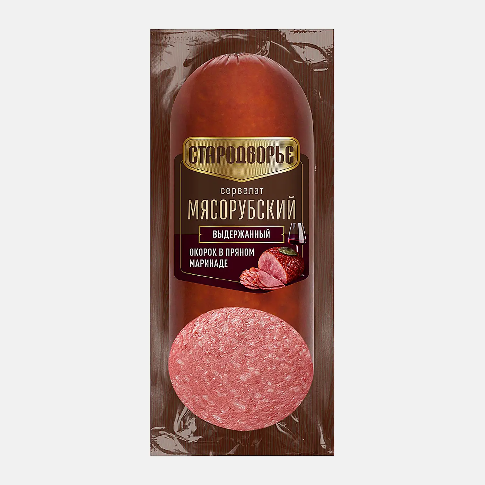 Изображение товара Сервелат Мясорубский варёно-копчёный выдержанный Стародворье 300г