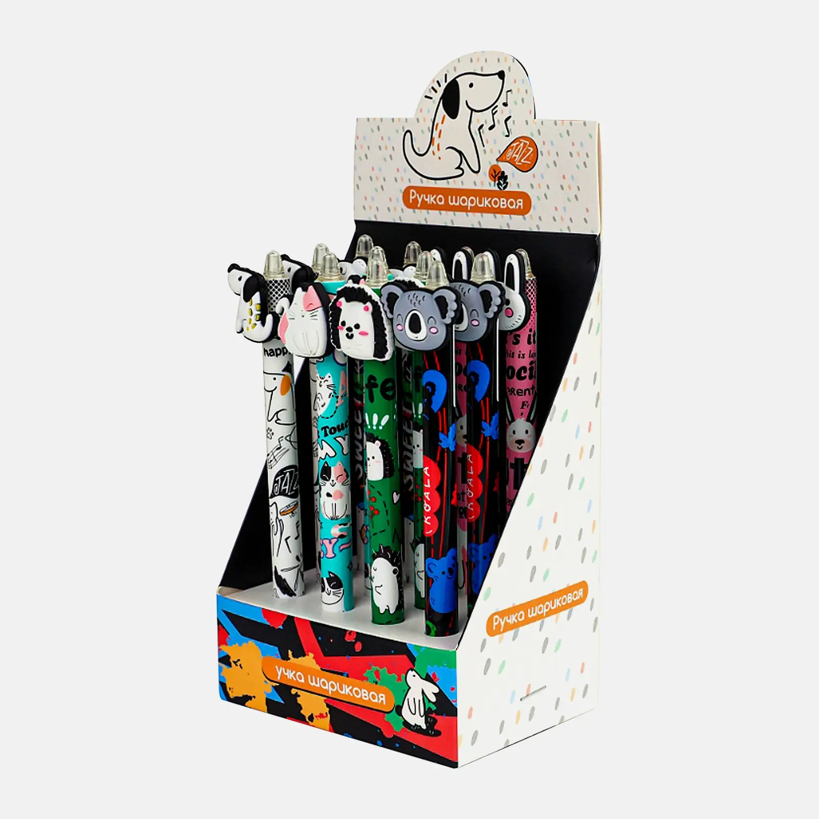 Ручка шариковая Милые звери в ассортименте - фото 7