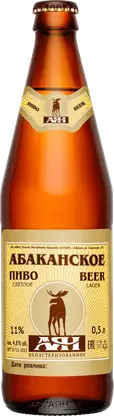 Пиво Абаканское светлое 4% 500мл