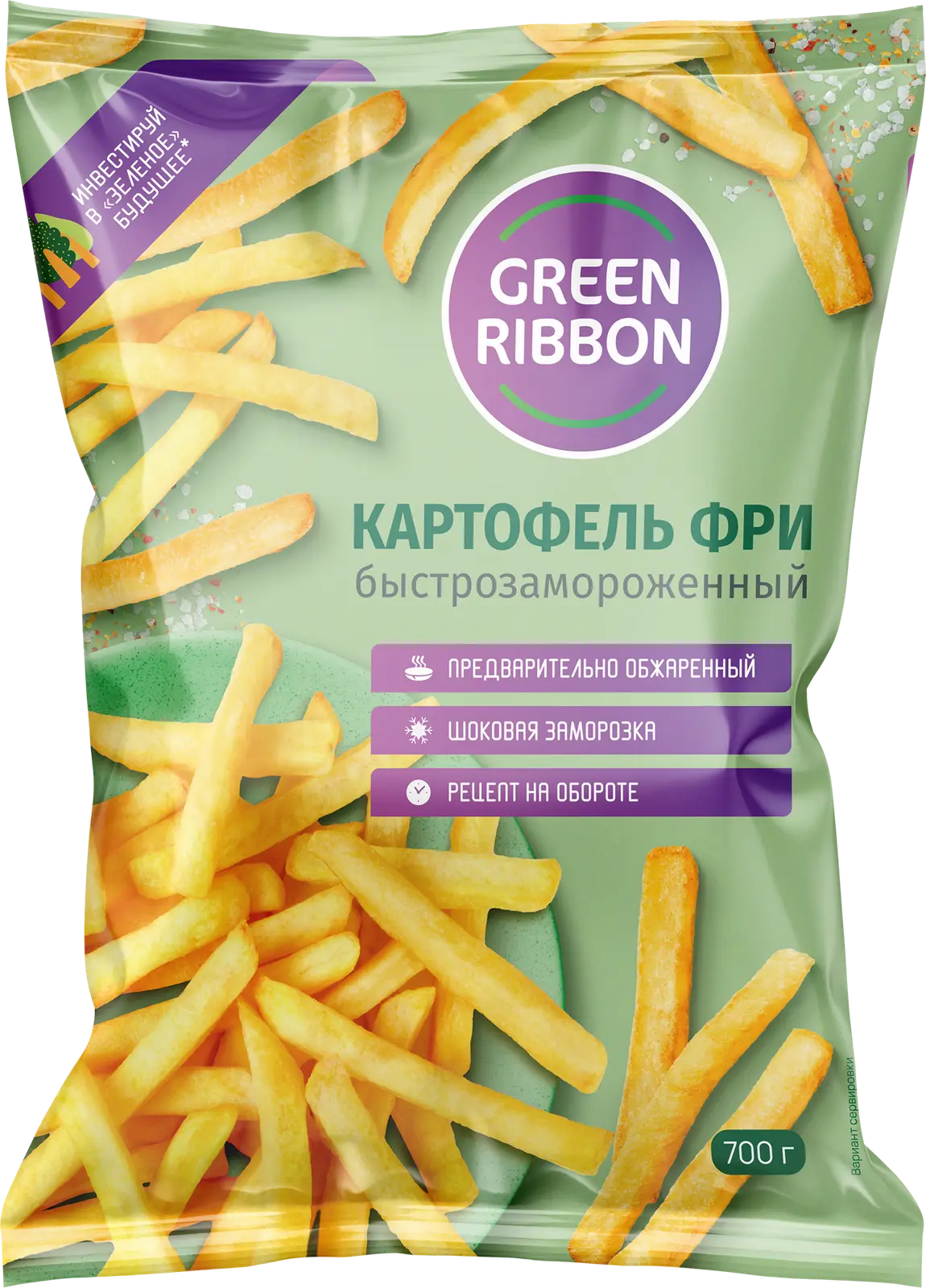 Картофель фри Green Ribbon быстрозамороженный 700г - Магнит-Продукты