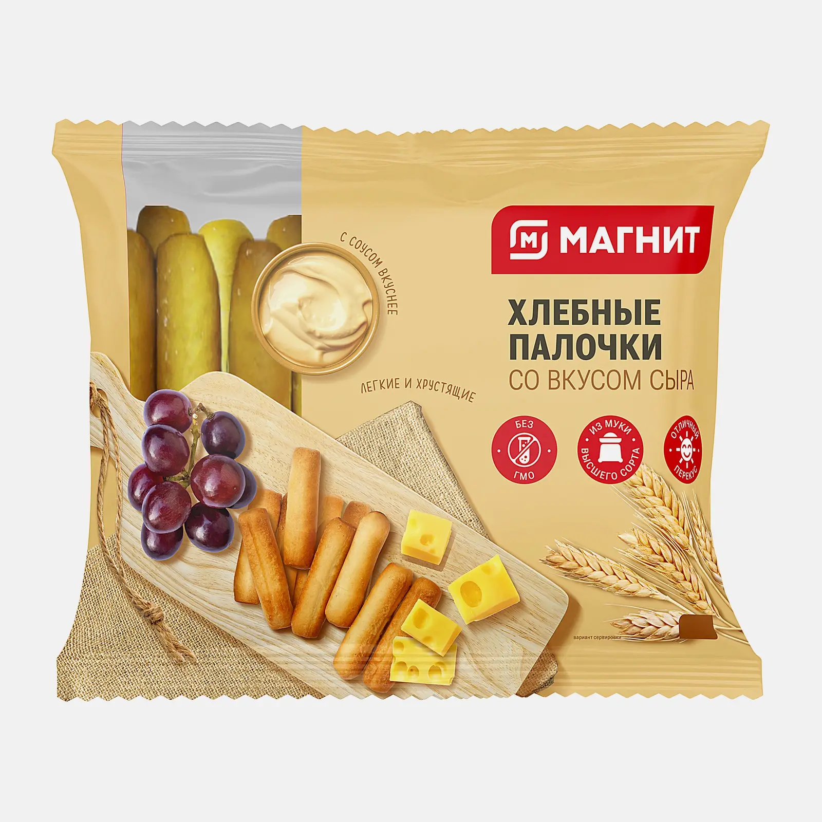 Изображение товара Хлебные палочки вкус сыра Магнит 200г хрустящие и ароматные закуски Изображение товара Хлебные палочки вкус сыра Магнит 200г хрустящие и ароматные закуски