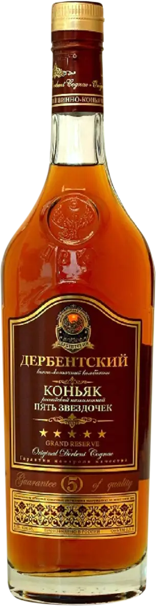 Изображение товара Российский пятилетний коньяк Дербентский ВКК 0.5л 40%
