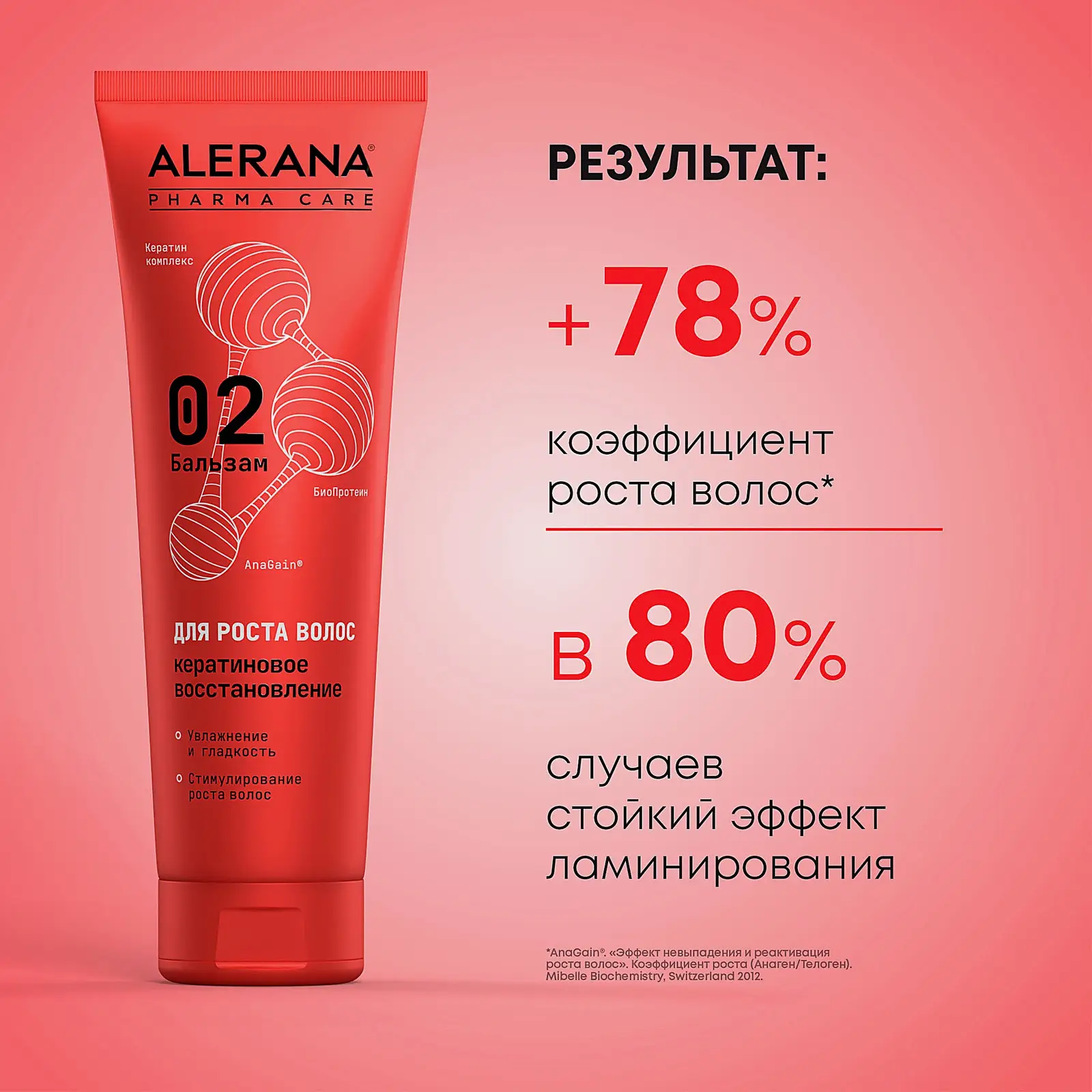 Бальзам Alerana Pharma Care для волос кератиновое восстановление 260мл - фото 5