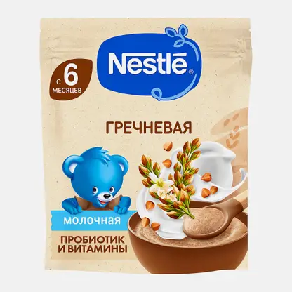 Каша детская молочная гречневая с 6 месяцев Nestle 200г