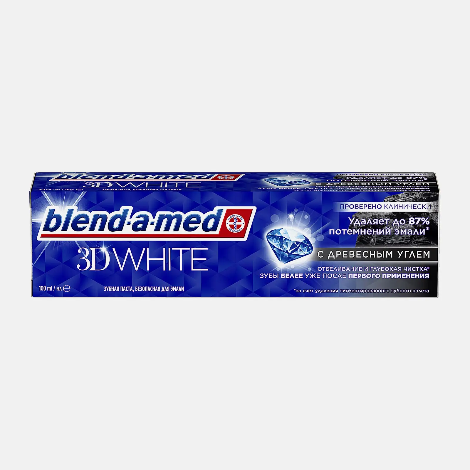 Зубная паста Blend-a-Med 3D White с древесным углем 100мл