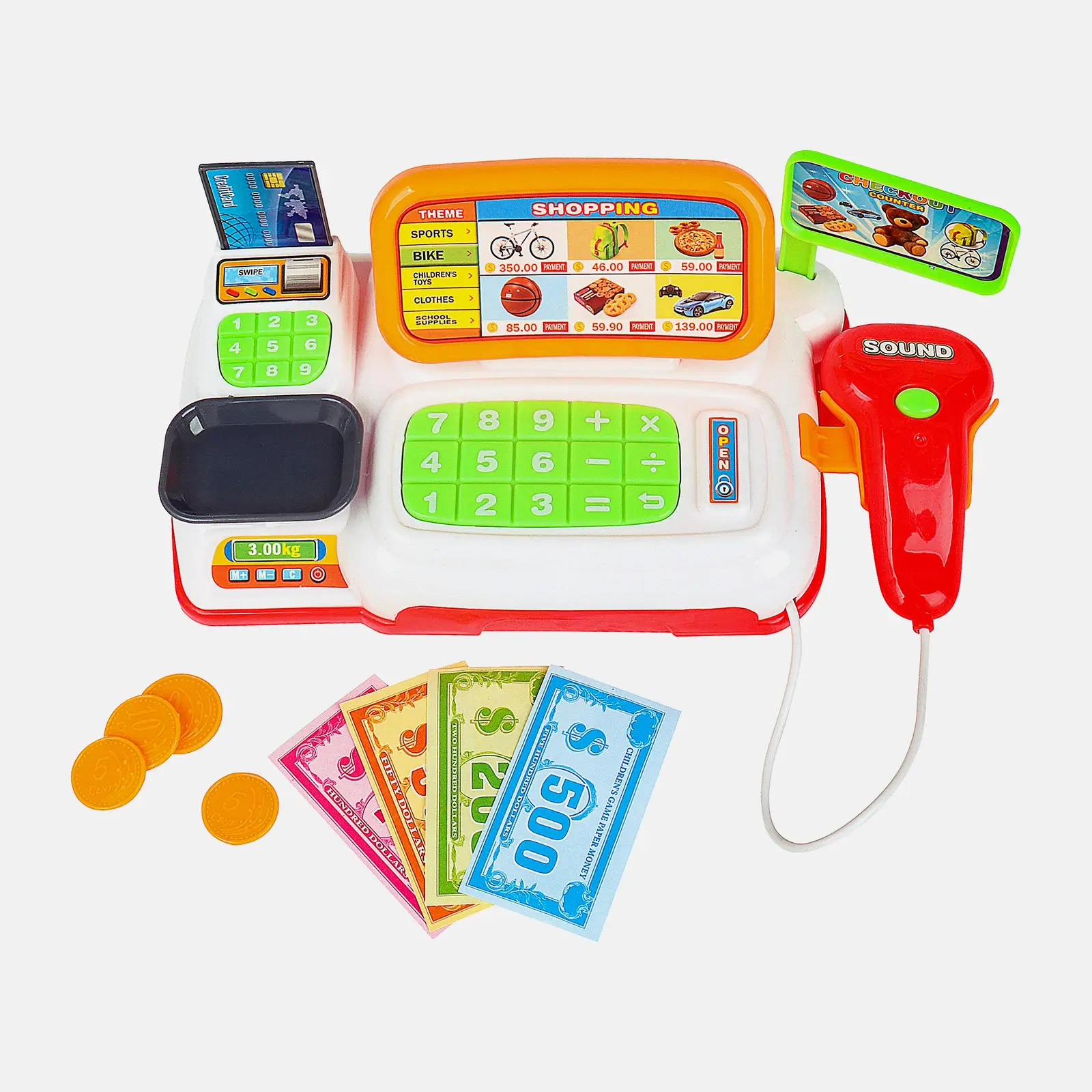 Игровой набор D172099 мини касса со звуком 19см в ассортименте - фото 3