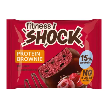 Изображение товара Брауни вишня шоколад Fitnesshock 50г