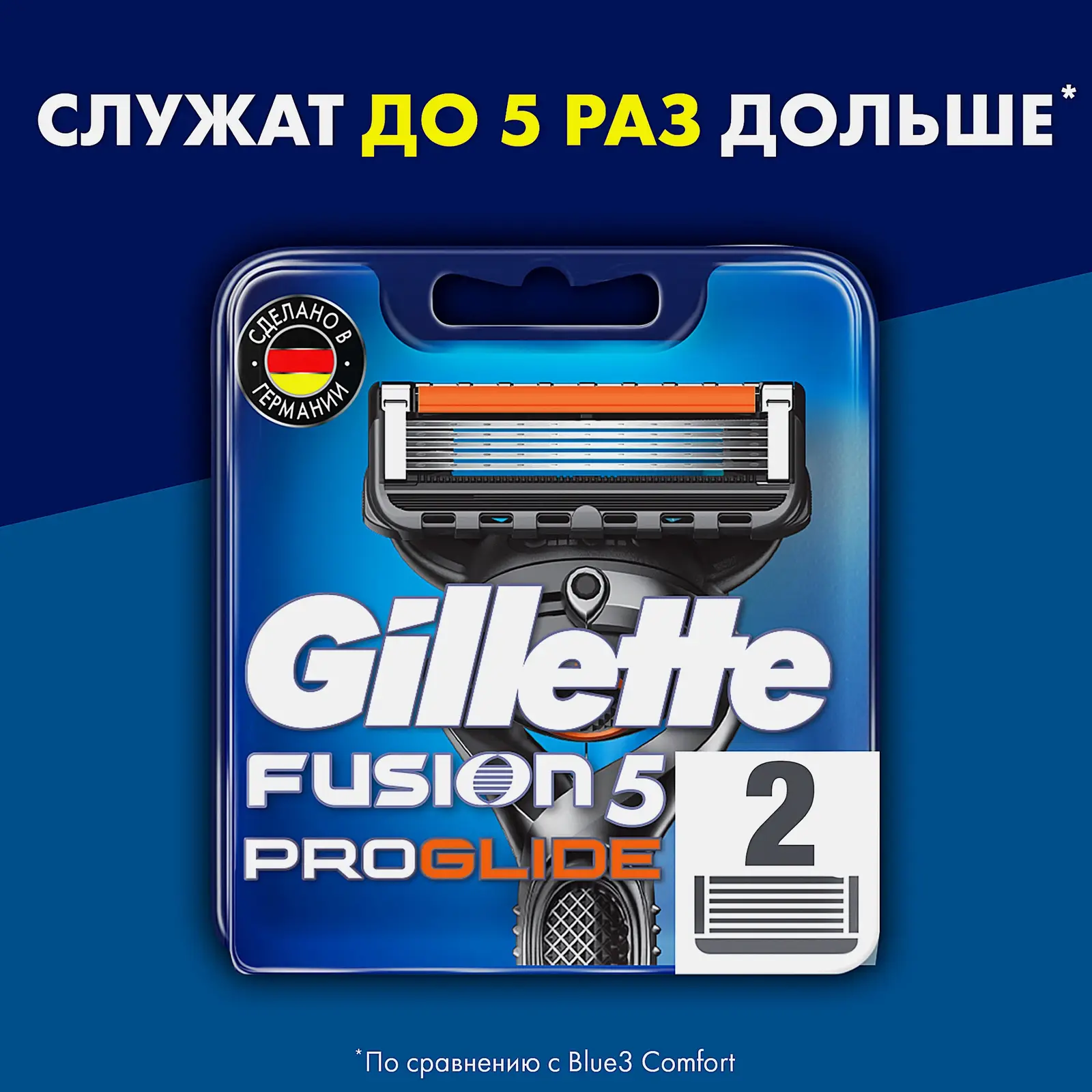 Кассеты для бритья Gillette Fusion 5 ProGlide 2шт - фото 2 Кассеты для бритья Gillette Fusion 5 ProGlide 2шт - фото 2