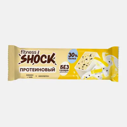 Протеиновый батончик Лимон-чиа Fitnesshock 40г