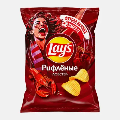 Чипсы Lays Рифлёные Лобстер 140г