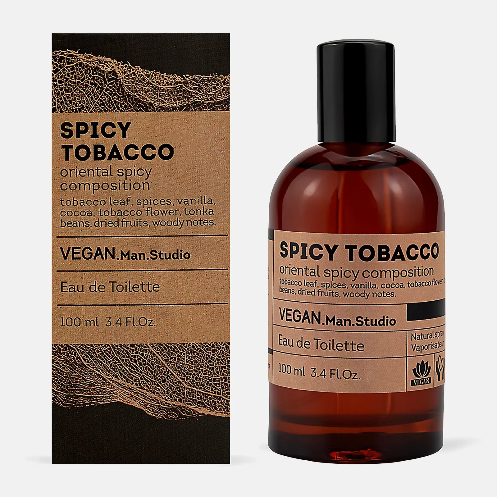 tobacco vegan Туалетная вода Spicy Tobacco Vegan Man Studio мужская 100мл – купить по  цене 812₽ в М.Косметик