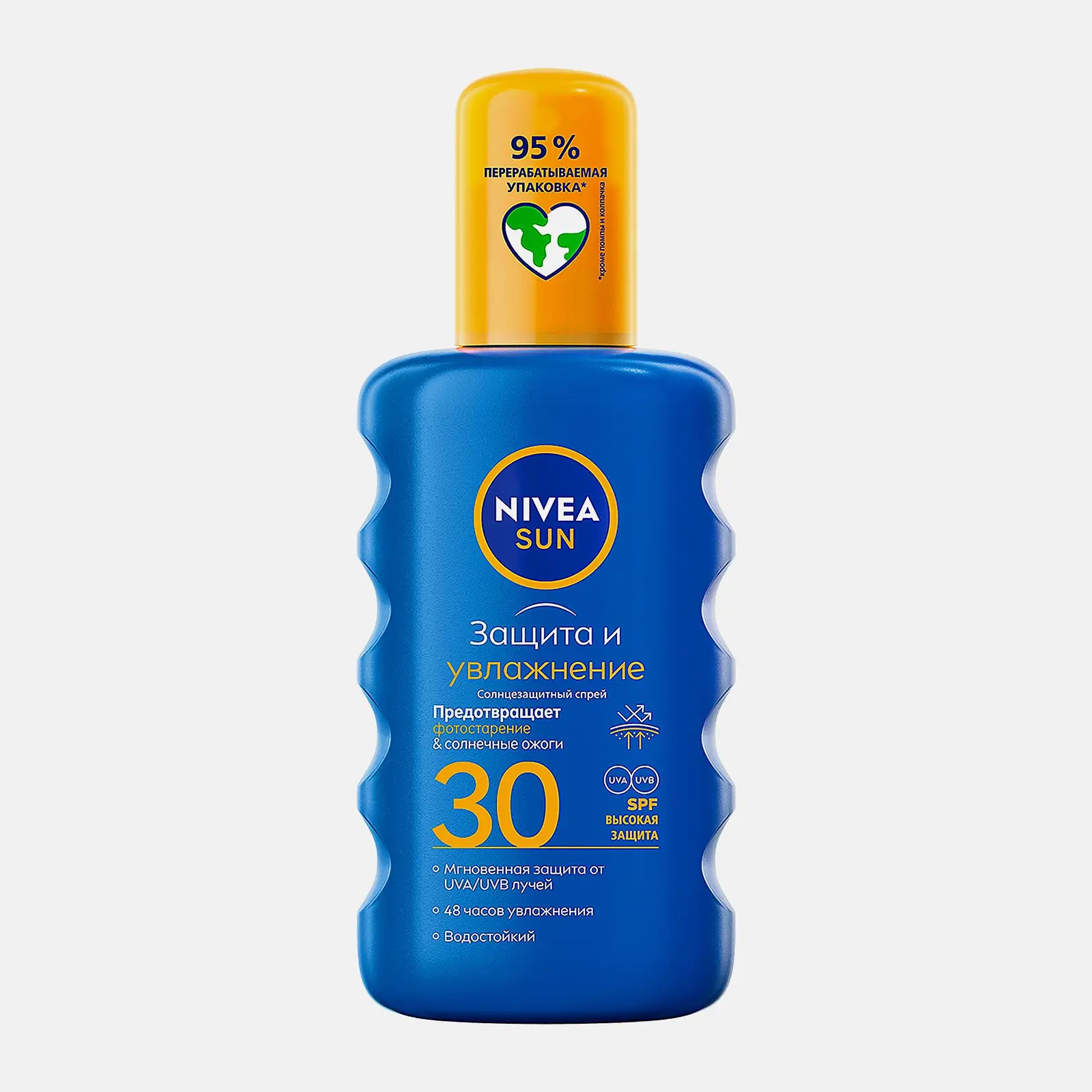 Солнцезащитный спрей SPF30 Защита и увлажнение NIVEA Sun 200мл
