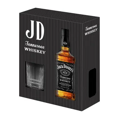 Виски зерновой Jack Daniels Tennessee 40% 700 мл + стакан