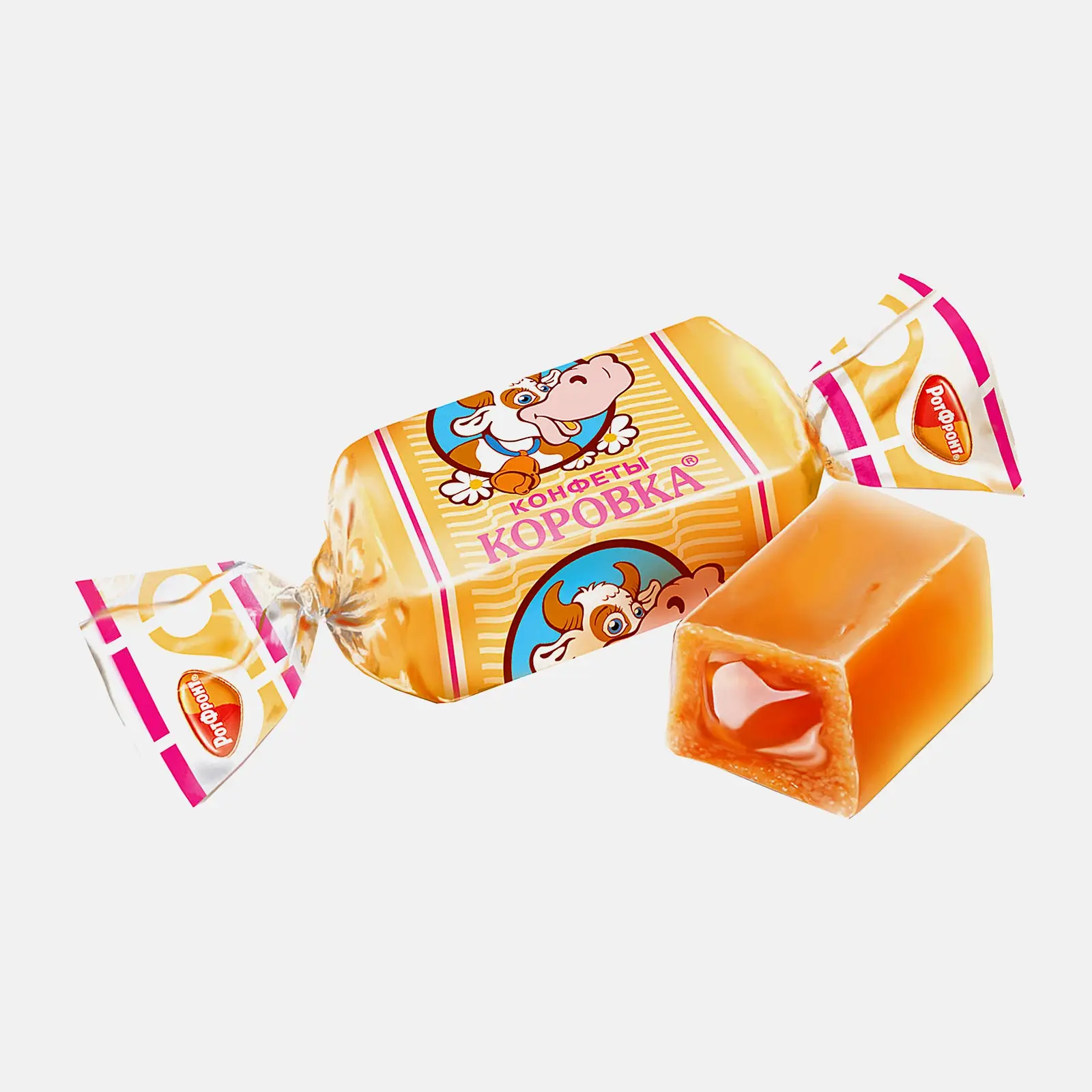 Изображение товара Конфеты Рот Фронт Коровка неглазированные сливочно-шоколадные 300 г