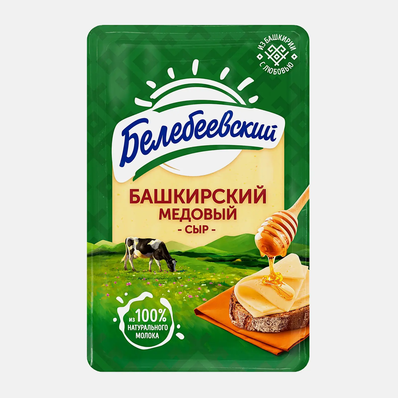 Изображение товара Сыр Белебеевский Полутвердый с медовой нотой 0.12 кг