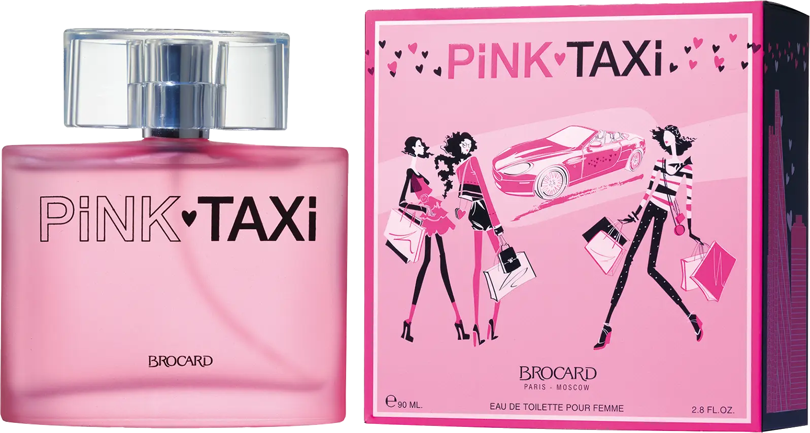 Туалетная вода Brocard Pink Taxi для женщин 90мл — в каталоге на сайте сети  Магнит | Краснодар