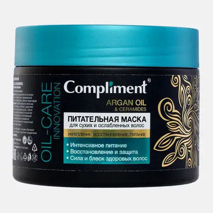 Маска для сухих и ослабленных волос Compliment ArganOil&Ceramid питательная 300мл