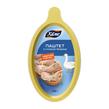 Изображение товара Паштет ХАМЕ с гусиной печенью 105г - натуральный продукт