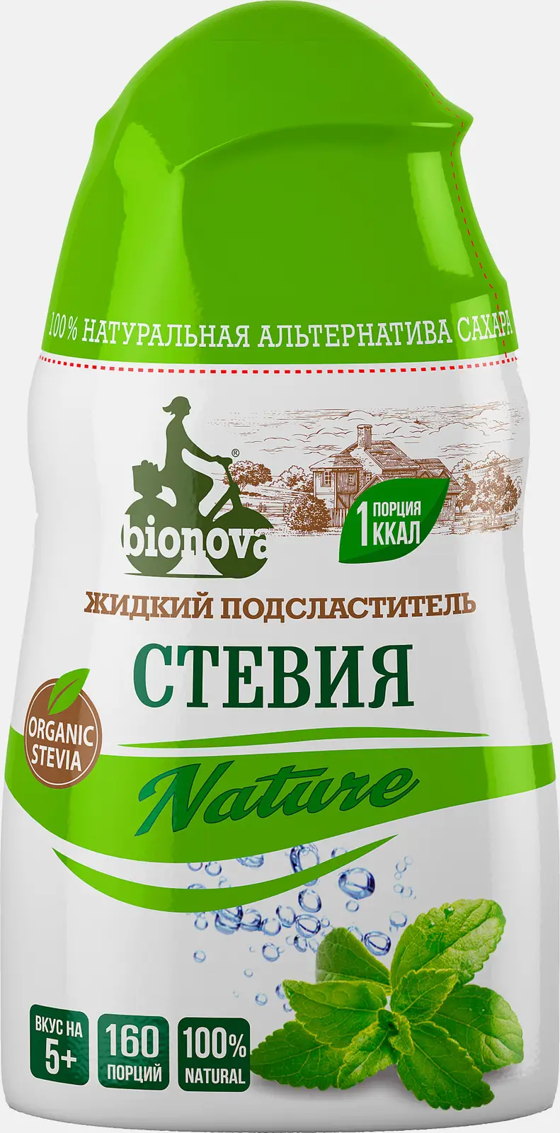 Подсластитель жидкий Bionova Стевия Nature 80г Подсластитель жидкий Bionova Стевия Nature 80г