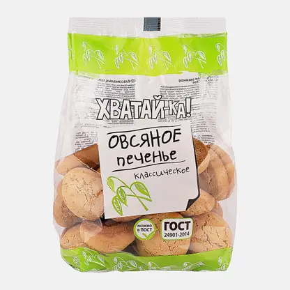 Печенье овсяное классическое Хватай-ка 400г