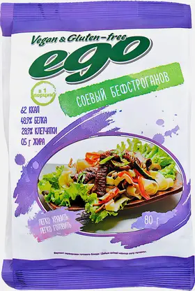 Мясо соевое Ego Бефстроганов 80г
