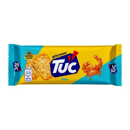 Изображение товара Крекер со вкусом краба Tuc 100г хрустящая закуска натуральный вкус