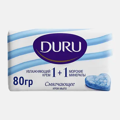 Мыло Duru 1 + 1 Soft Sensations Морские минералы 80г