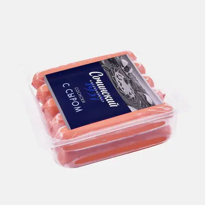 Сосиски Сочинский МК с сыром вареная 525г