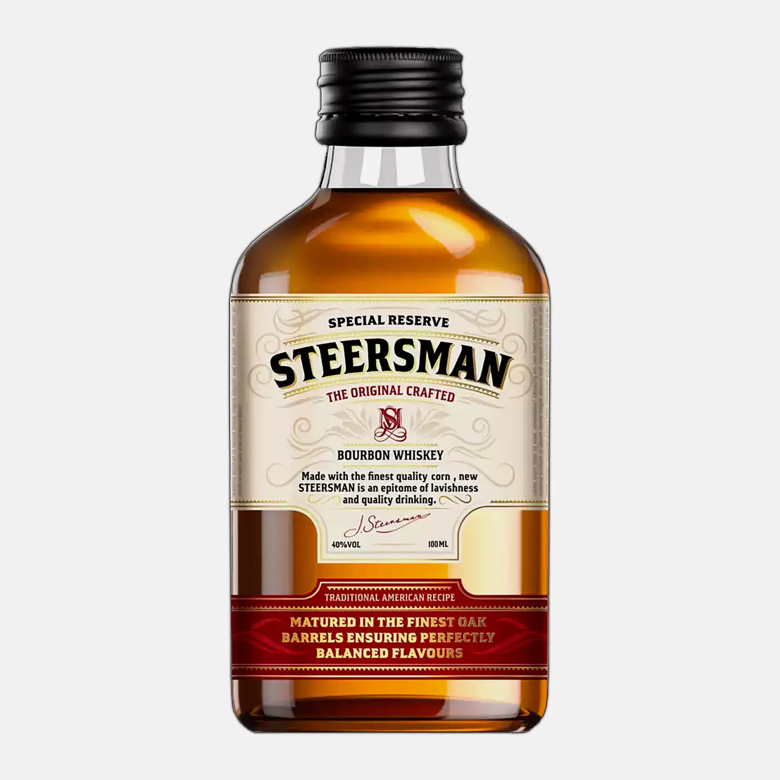 Изображение товара Виски зерновой Steersman 40% 100мл Россия