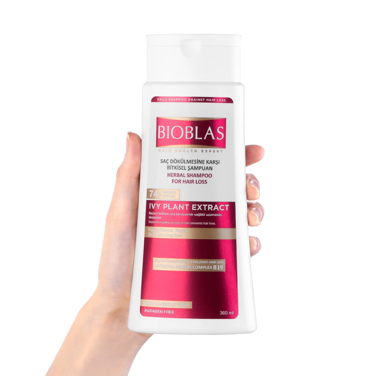 Шампунь Bioblas Anti-Hair Loss для роста здоровых волос против выпадения с фитостеролом 360мл
