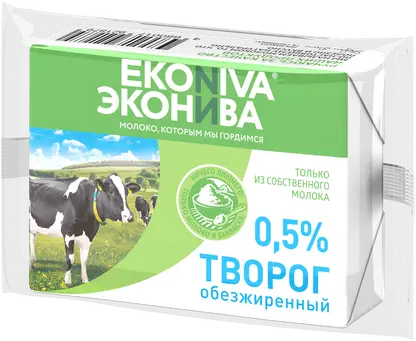 Изображение товара Творог Эконива 0.5% 180г