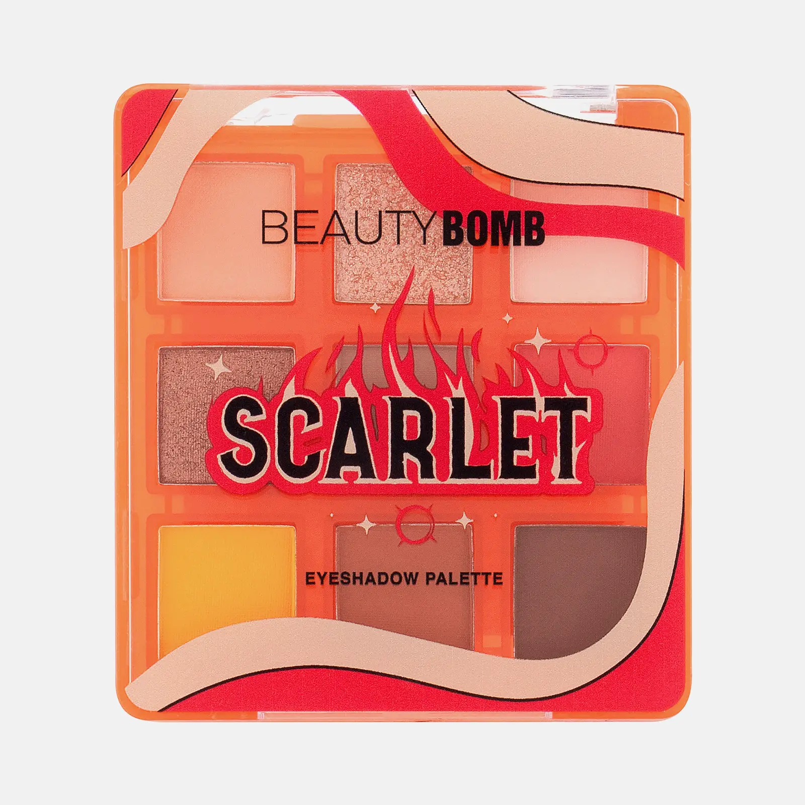 Палетка теней для век Scarlet тон 01 Beauty Bomb
