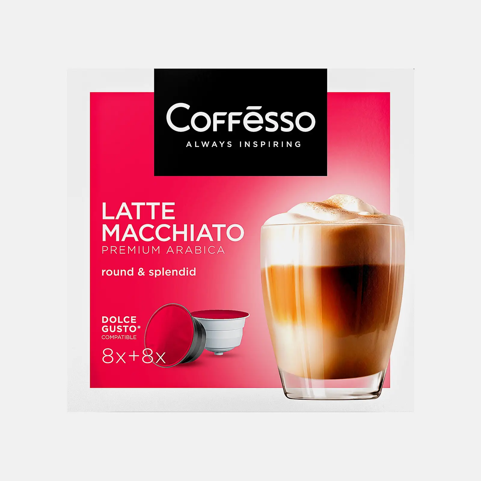 Кофе в капсулах Coffesso Latte Macchiato DG 16шт 172г