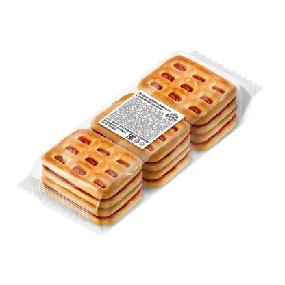Изображение товара Печенье Дымка вафелька с клубничной начинкой