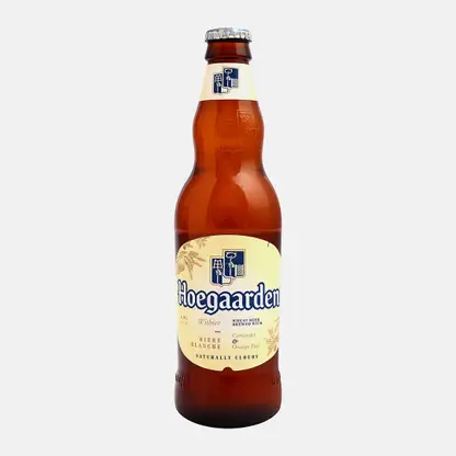 Пивной напиток Hoegaarden белый светлый нефильтрованный пастеризованный 4.9% 440мл