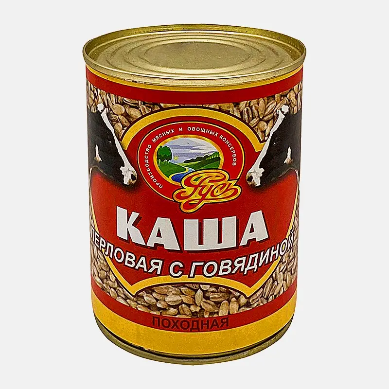 Каша перловая с говядиной Русь 340г