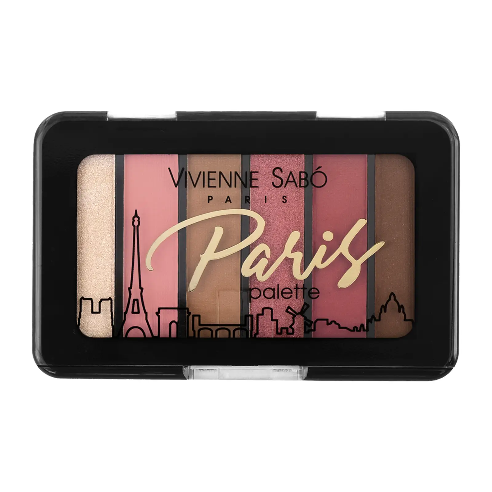 Тени для век Vivienne Sabo Paris 6 цветов тон 04 