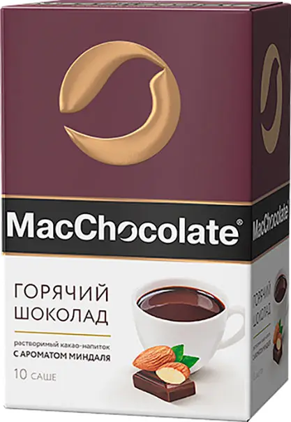 Изображение товара Горячий шоколад MacСhocolate с миндалем 10пак х 20г