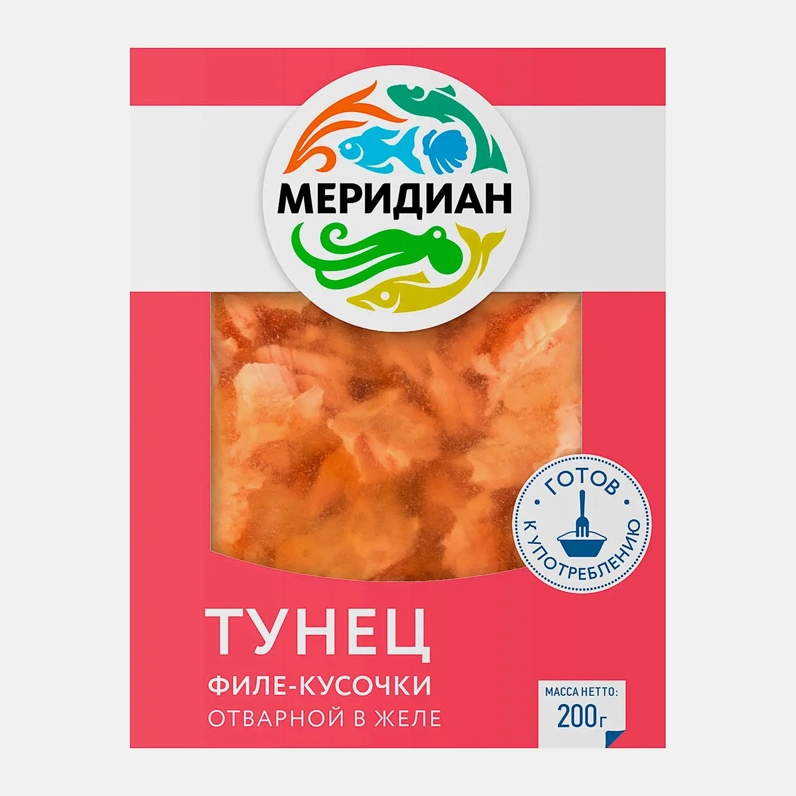 Тунец Меридиан филе-кусок без кожи отварной в желе 200г - фото 2 Тунец Меридиан филе-кусок без кожи отварной в желе 200г - фото 2