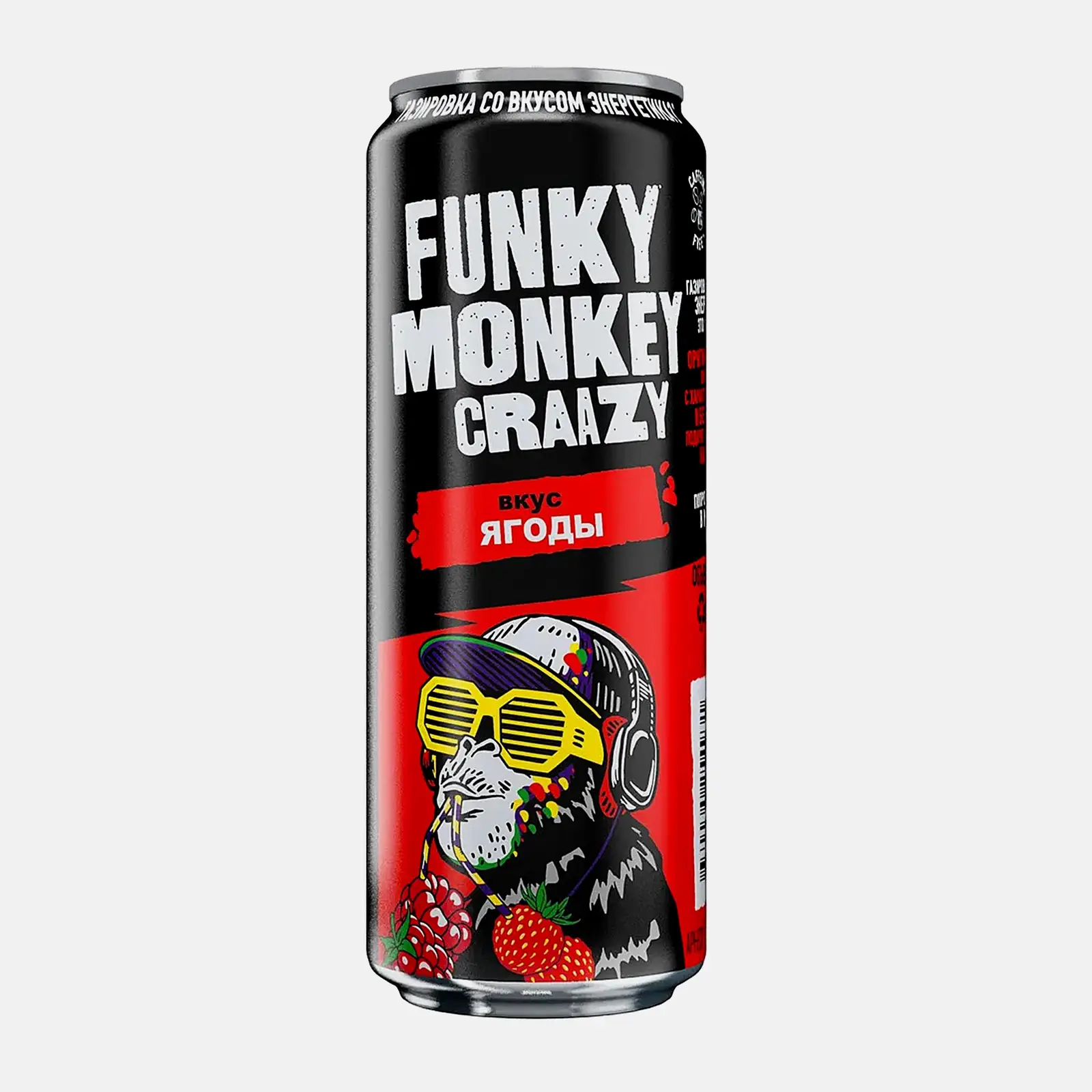 Напиток Funky Monkey Craazy Ягоды безалкогольный 450мл