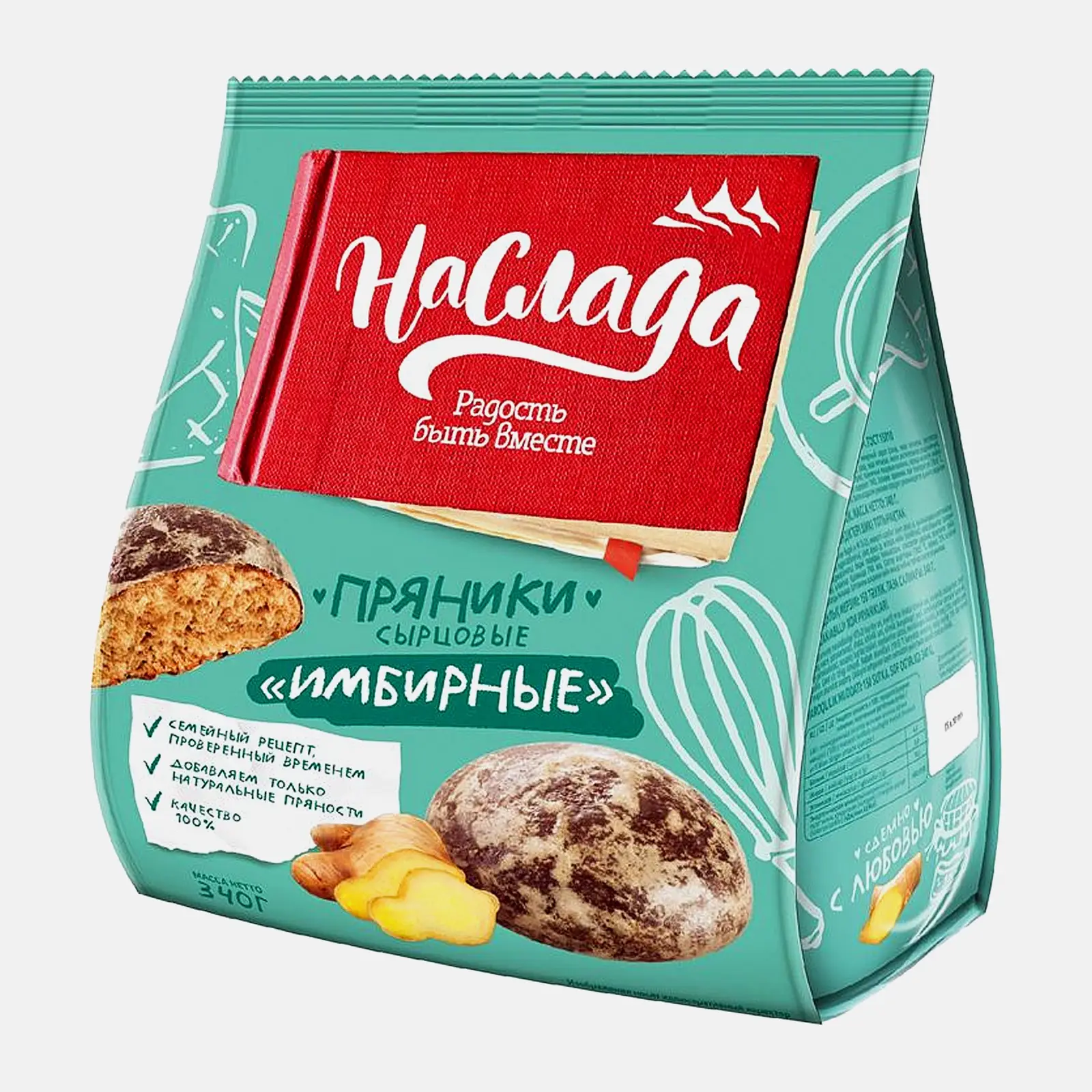 Пряники имбирные Наслада 340г