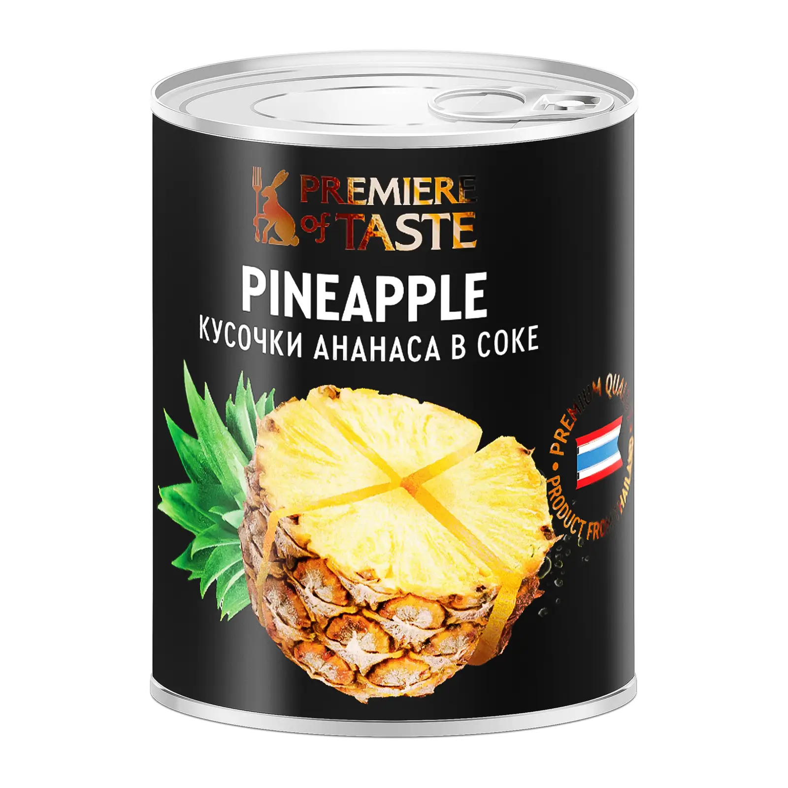 Изображение товара Кусочки ананаса в собственном соку Premiere of Taste 425г