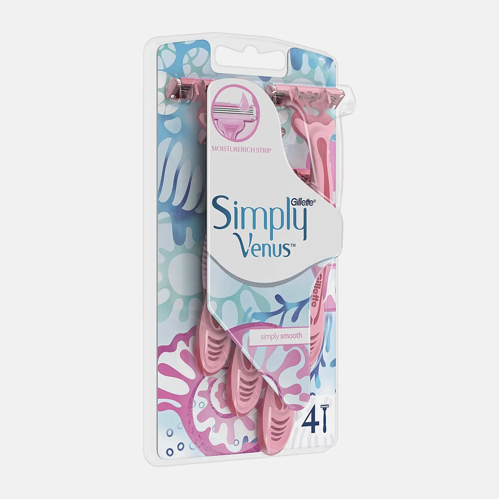 Бритвы Venus 3 одноразовые женские 3лезвия 4шт