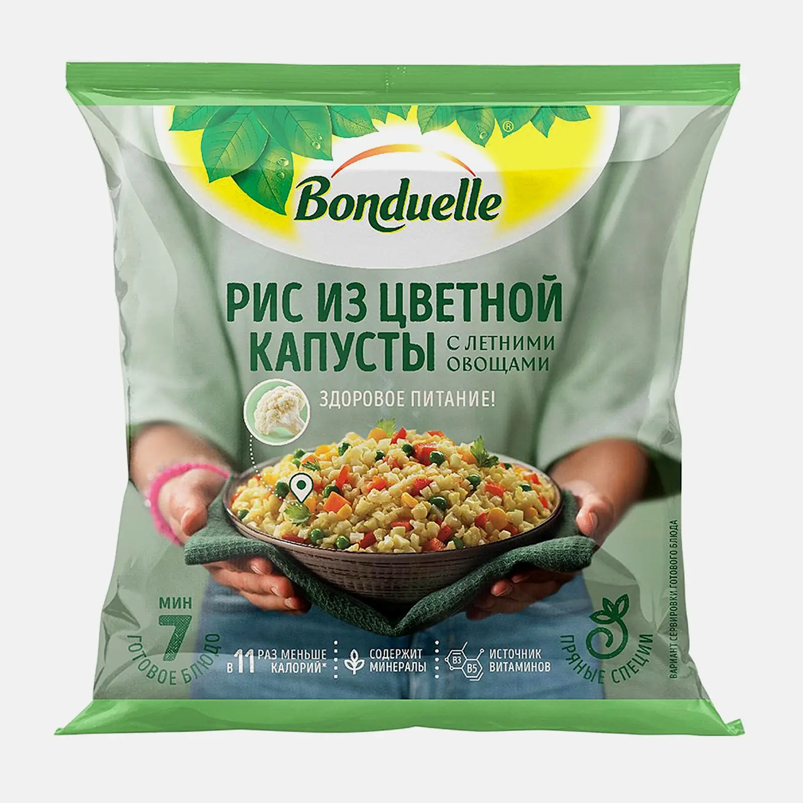 Изображение товара Смесь овощная Bonduelle Рис из цветной капусты с овощами и травами 400г